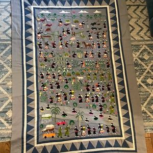 Hmong embroidered story cloth